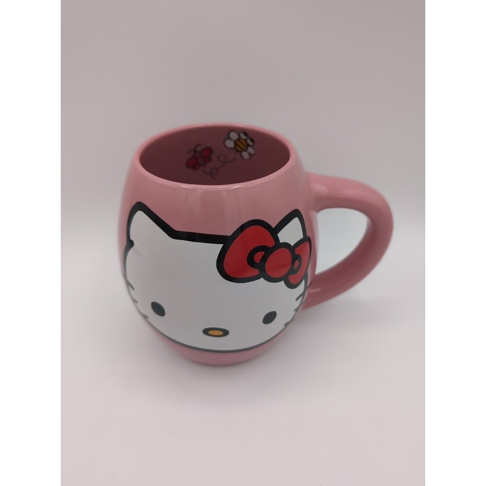 Hello Kitty Pink Mug 2022 Sanrio Bioworld Micro/Dishwasher Safe